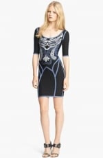 Feather embroidered dress by Herve Leger at Nordstrom