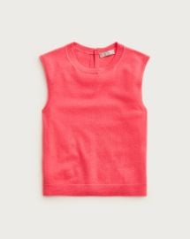 Featherweight Cashmere-blend Cropped Sweater Shell For Women | J.Crew at J. Crew
