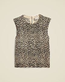Featherweight Cashmere-blend Sweater Shell In Leopard Print For Women JCrew at J. Crew