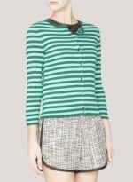 Featherweight striped cardigan at J. Crew