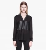 Feathery viscose blouse at Helmut Lang