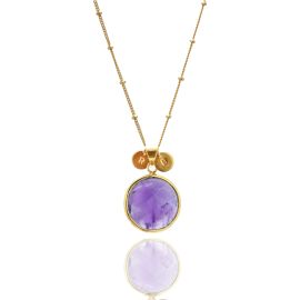 February - African Amethyst Necklace - at Hyperbole Accessories