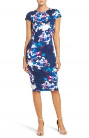 WornOnTV: Camille’s black and blue floral dress on Bones | Tamara ...