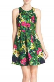 Felicity   Coco Floral Print Fit   Flare Dress  Regular   Petite   Nordstrom Exclusive at Nordstrom