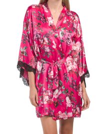 Felicity Satin Floral Robe Clothing TJMaxx at TJ Maxx