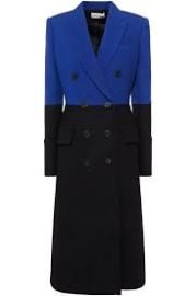 Felt Coat by Alexander McQueen Double Breasted Two Tone at The Outnet