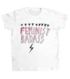 Feminist Badass T-Shirt by Feminist Apparel at Amazon