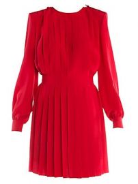 Fendi - Pleated Crepe De Chine Dress at Saks Fifth Avenue