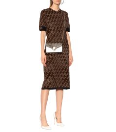 Fendi - Stretch-knit midi dress at Mytheresa