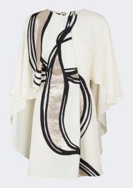 Fendi Cady Cape Mini Dress - at Bergdorf Goodman