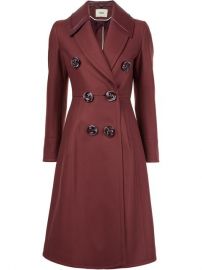 Fendi Double Breasted Coat at Farfetch