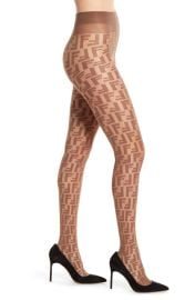 Fendi Double F Logo Tights at Nordstrom