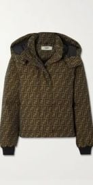 Fendi FF Jacquard Down Jacket at Net a Porter