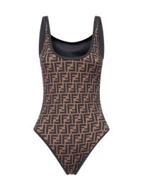 Fendi FF Logo Printed Swimsuit at Cettire