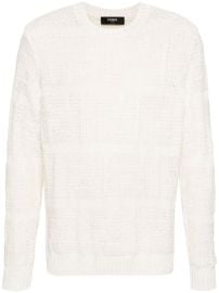 Fendi FF chunky knit jumper at Farfetch