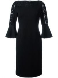 Fendi Geometric Lace Knit Dress at Farfetch