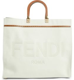 Fendi Large Sunshine Canvas Shopper at Nordstrom