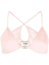 Fendi Logo Plaque Cropped Top at Farfetch