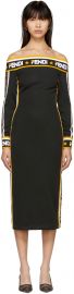 Fendi Mania Off-Shoulder Dress by Fendi at Ssense