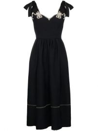 Fendi Pearl Embellished Midi Dress - Farfetch at Farfetch