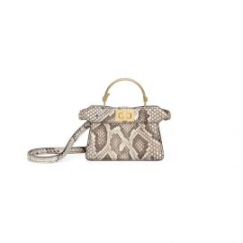 Fendi Peekaboo Micro Bag and Scarf at Fendi