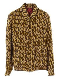 Fendi Pre-Owned 2000s FF logo-print Jacket Yellow at Farfetch