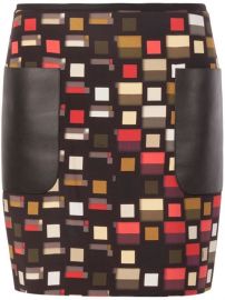 Fendi Square Print Mini Skirt - at Farfetch