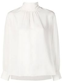 Fendi Tie Neck Silk Blouse - Farfetch at Farfetch