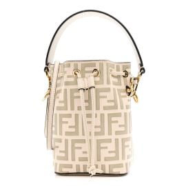Fendi Vitello Liberty F is Fendi Bi-Color FF 1974 Embossed Mini Mon Tresor Bucket Bag Camelia Mandorlo 1833196 FASHIONPHILE at Fashionphile