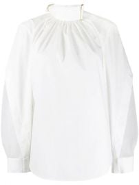 Fendi belted-neck Draped Blouse - Farfetch at Farfetch