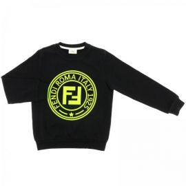 Fendi crewneck sweatshirt with maxi FF Roma logo at Giglio