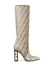 Fendi jacquard Ff knee boots eBay at eBay