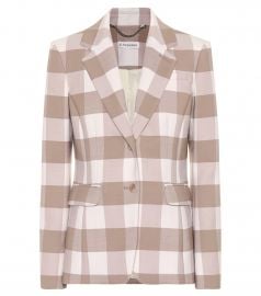 Fenice checked stretch wool blazer at Mytheresa