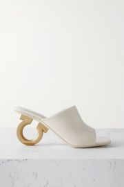 Ferragamo Astro Leather Gancini Mules at Net a Porter