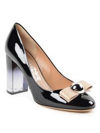 Ferragamo Fiammetta patent leather pumps - Black 01L512644861 at THEBS