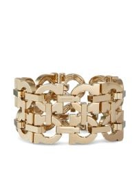 Ferragamo Gancini Chain Bracelet Gold at Farfetch