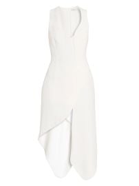 Ferragamo Sculpted Strech Cady Cocktail Dress at Saks Fifth Avenue