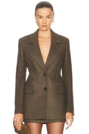 Ferragamo Tailored Jacket in Olive Uniform Green FWRD at FWRD
