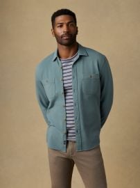 Field Knit Shirt - Aspen Green at Faherty