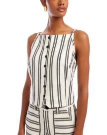 Fifteen Twenty Elis Sleeveless Button Front Top Bloomingdales at Bloomingdales