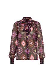 Fil coup printed silk blouse 8211 Shop Maison Common at Maison Common