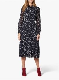 Filia Star Print Silk Flared Dress at John Lewis