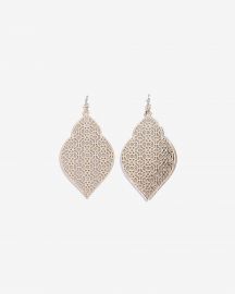 Filigree Glitter Drop Earrings at Express