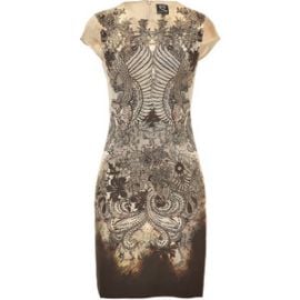 Filigree and Lace Print Dress by Alexander Mcqueen at Stylebop