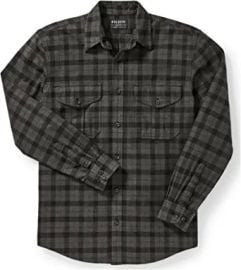 Filson Alaskan Guide Shirt Heather Black MD at  Mens Clothing store at Amazon