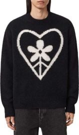 Finden Heart Merino Wool & Alpaca Blend Crewneck Sweater at Nordstrom Rack