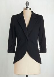 Fine and Sandy Blazer in Noir at ModCloth