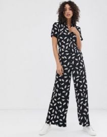 Finery Alida winter feathers print jumpsuit   ASOS at Asos