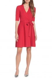 Fit & Flare Wrap Sweater Dress by Eliza J at Nordstrom Rack