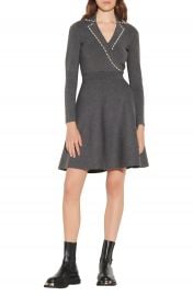 Fit  amp  Flare Long Sleeve Sweater Dress   Nordstrom at Nordstrom